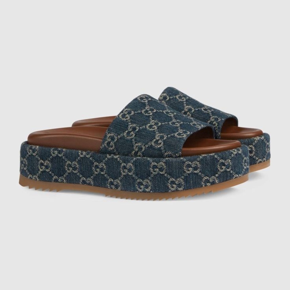 Gucci Angelina Platform Slide Sandal - Picture 2 of 7